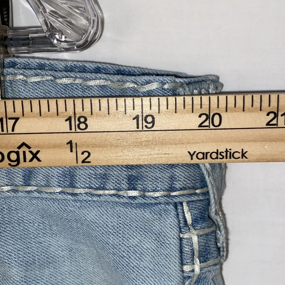true religion jeans Men's Ricky Relaxed ‎ Thick Stitching 38x35